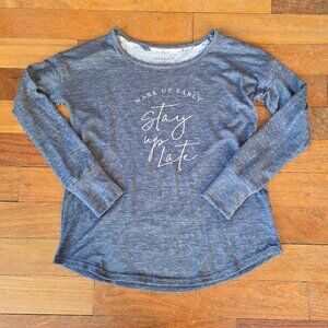 Danskin Blue Intimates Sleep Shirt Size Small
